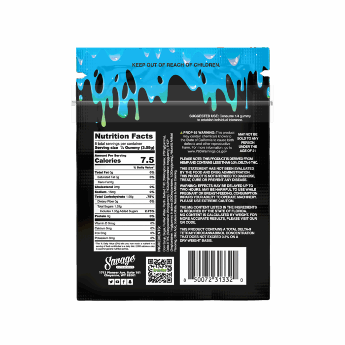Extrax x Brainrot THCA Live Sugar 2-Pack Gummies – 2,000mg