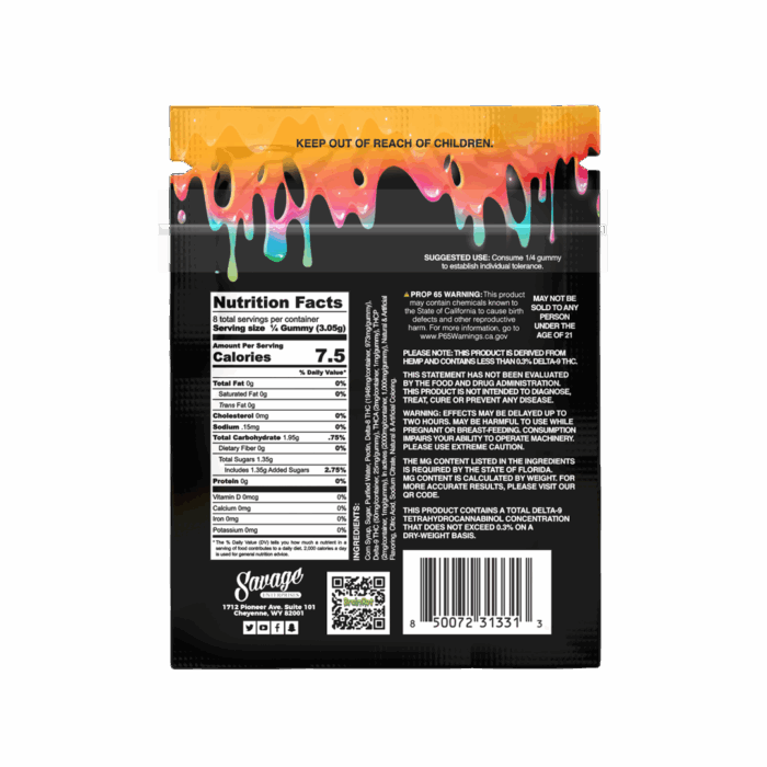 Extrax x Brainrot THCA Live Sugar 2-Pack Gummies – 2,000mg