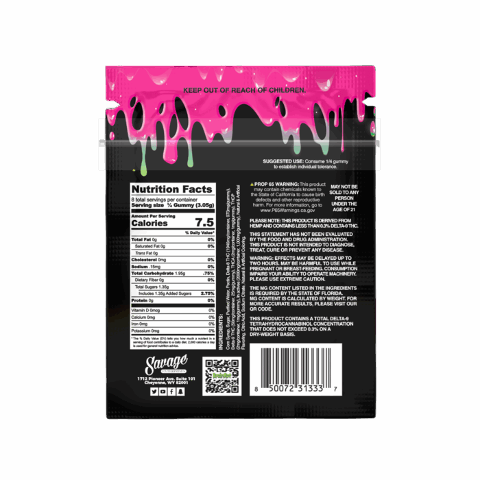 Extrax x Brainrot THCA Live Sugar 2-Pack Gummies – 2,000mg