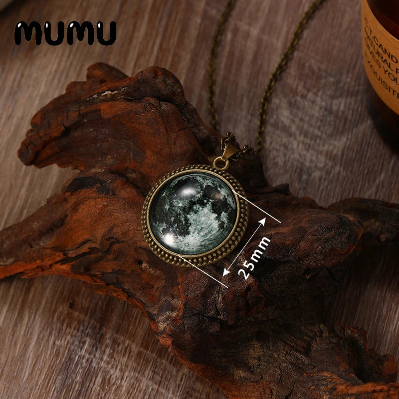 2023 New Hippy Peace Sign Necklace Art Painting Vintage Pendant Round Printed Photo Glass Dome Jewelry Handmade Items